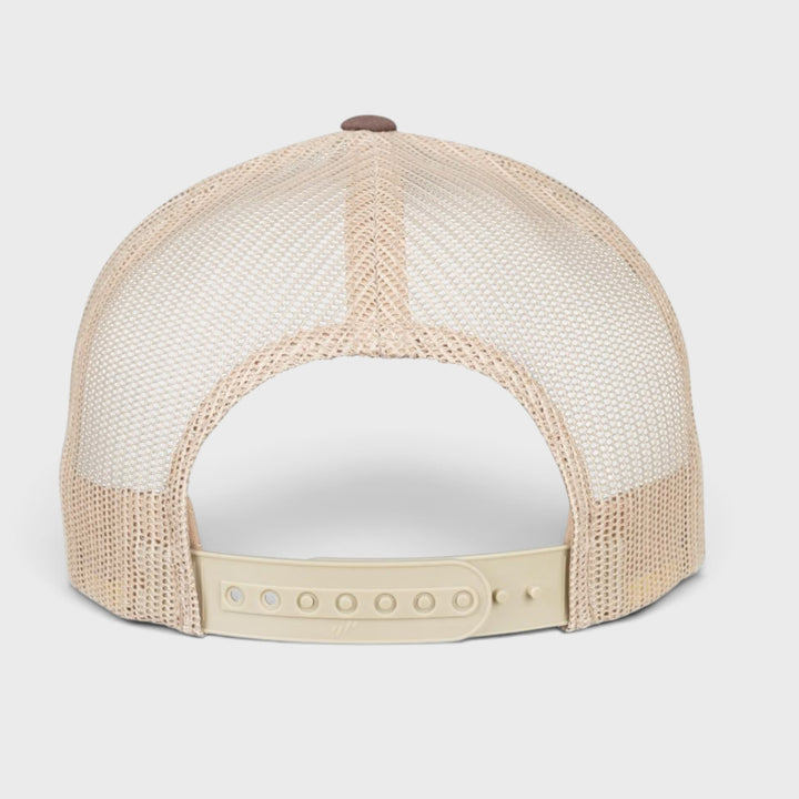 The Classics Yupoong 5-Panel Retro Trucker 2-Tone Cap Brown/khaki