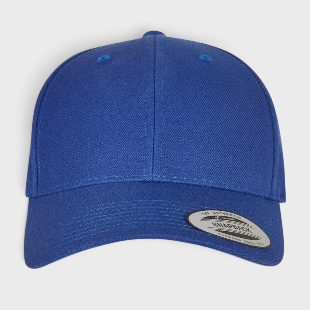 The Classics Yupoong Premium Curved Visor Snapback Cap royal