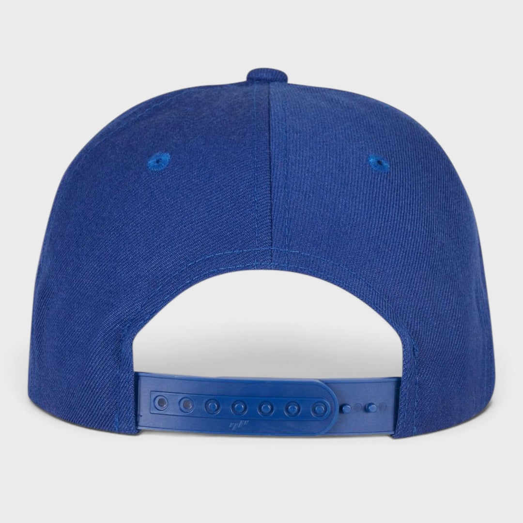 The Classics Yupoong Premium Curved Visor Snapback Cap royal