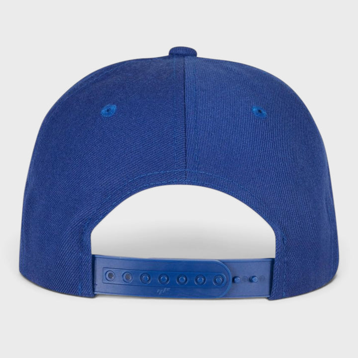 The Classics Yupoong Premium Curved Visor Snapback Cap royal