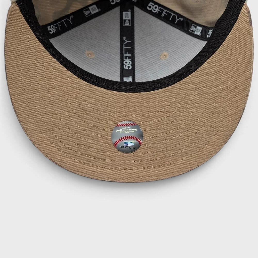 New Era MLB Cord Downflap 59Fifty LA Dodgers light beige