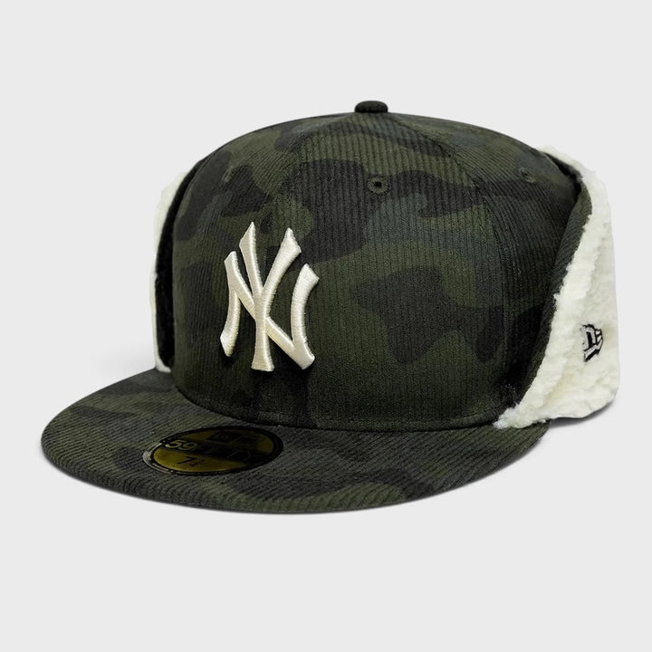New Era MLB Cord Downflap 59Fifty NY Yankees green