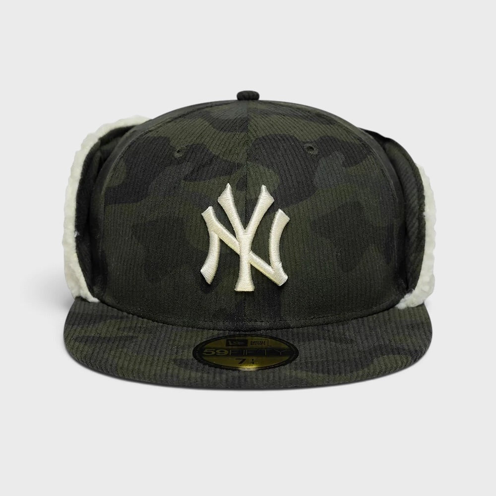 New Era MLB Cord Downflap 59Fifty NY Yankees green