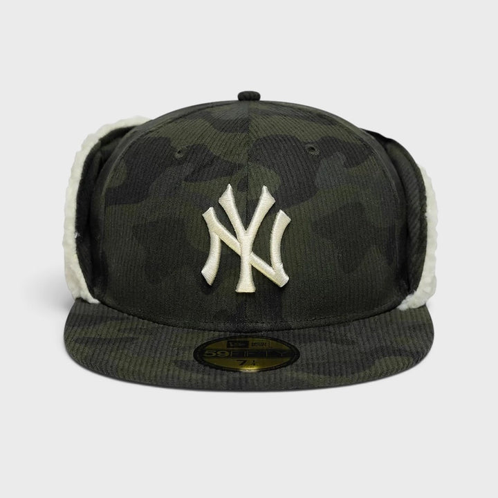 New Era MLB Cord Downflap 59Fifty NY Yankees green