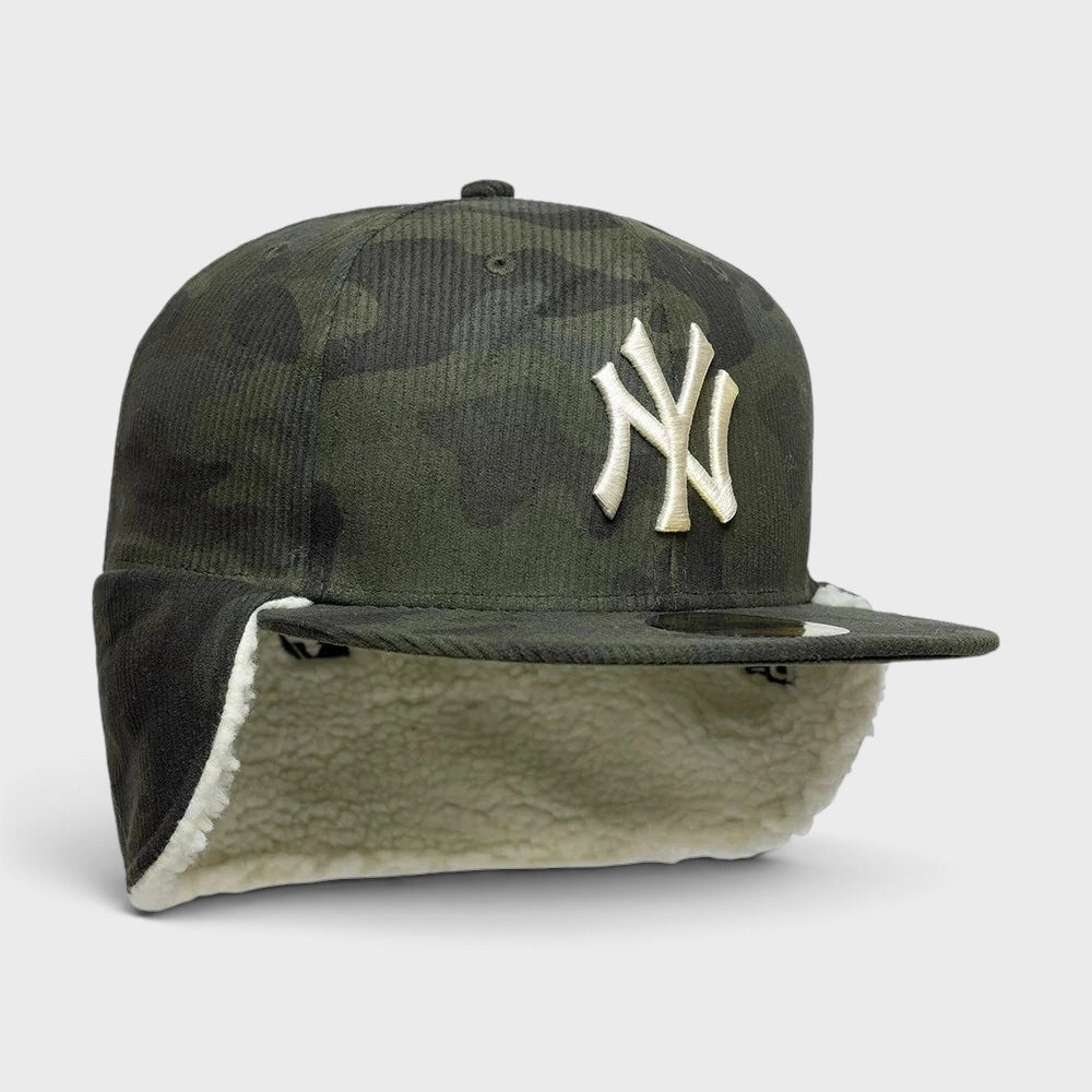 New Era MLB Cord Downflap 59Fifty NY Yankees green