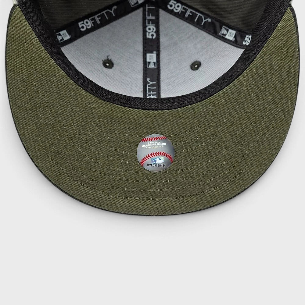 New Era MLB Cord Downflap 59Fifty NY Yankees green