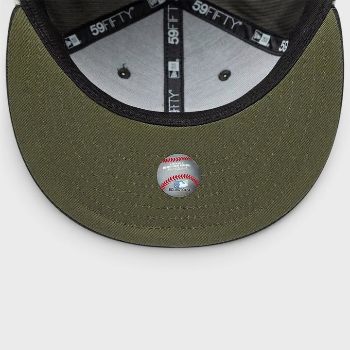New Era MLB Cord Downflap 59Fifty NY Yankees green