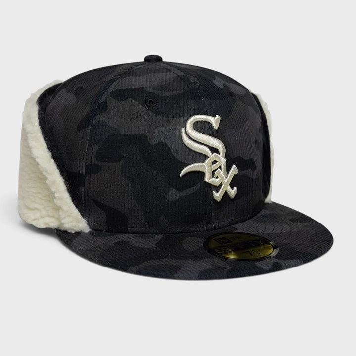 New Era MLB Cord Downflap 59Fifty C White Sox black