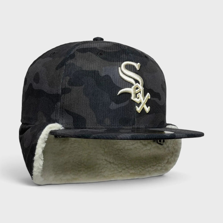 New Era MLB Cord Downflap 59Fifty C White Sox black