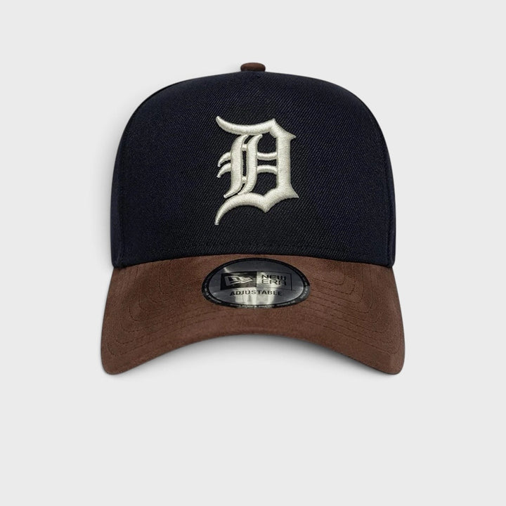 New Era MLB Suede Visor 9Forty E-Frame D Tigers navy/brown