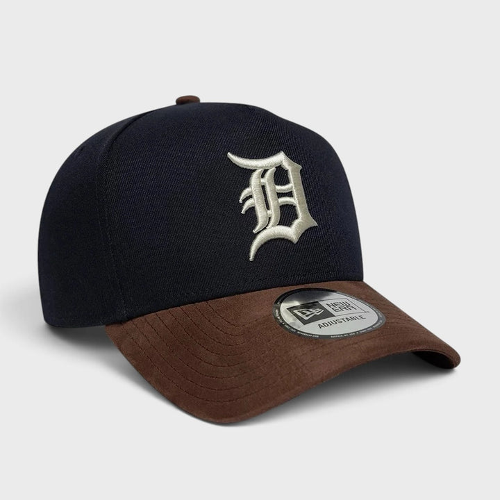 New Era MLB Suede Visor 9Forty E-Frame D Tigers navy/brown