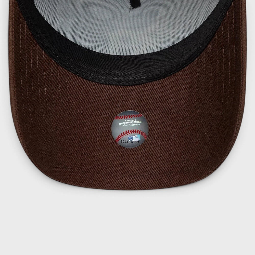 New Era MLB Suede Visor 9Forty E-Frame D Tigers navy/brown
