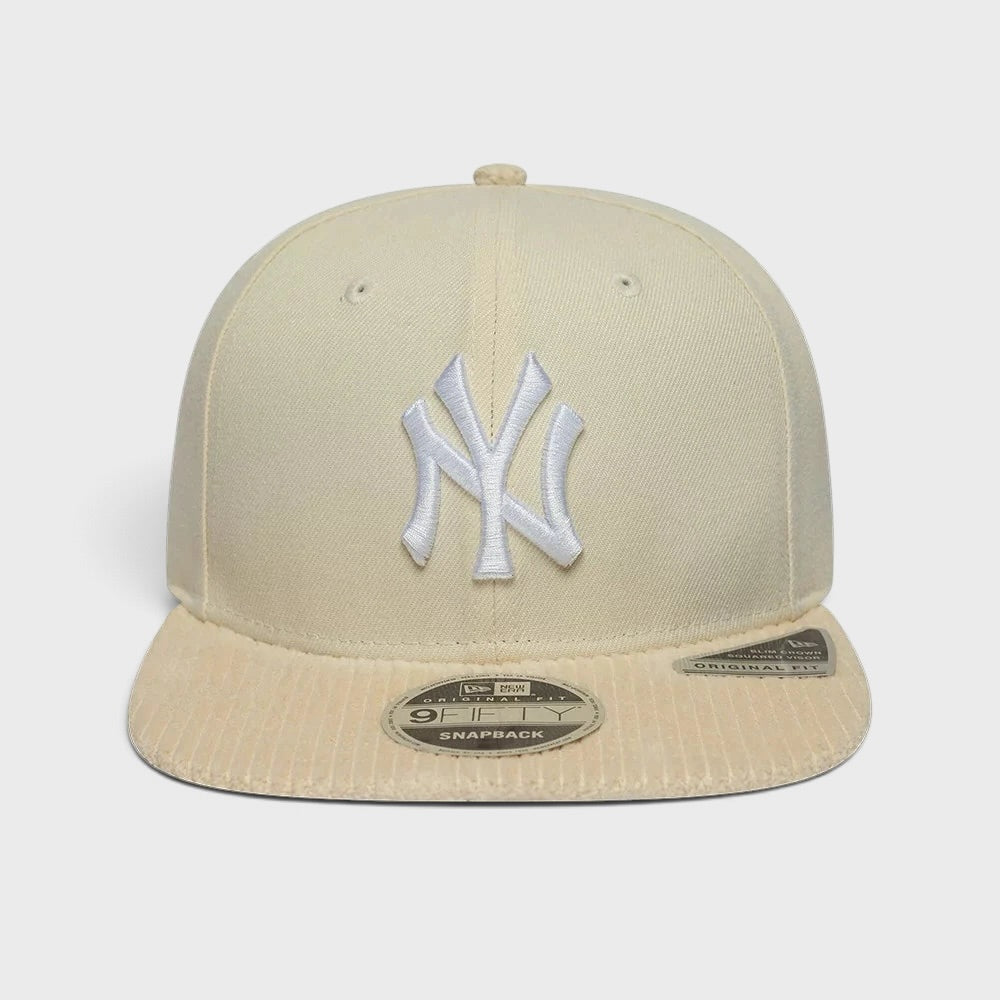 New Era MLB Cord Visor 9Fifty NY Yankees beige