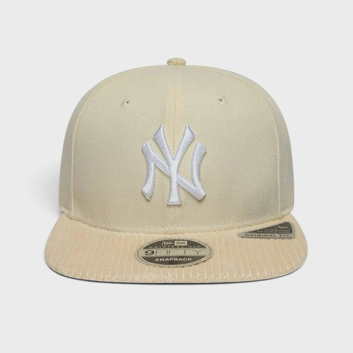 New Era MLB Cord Visor 9Fifty NY Yankees beige