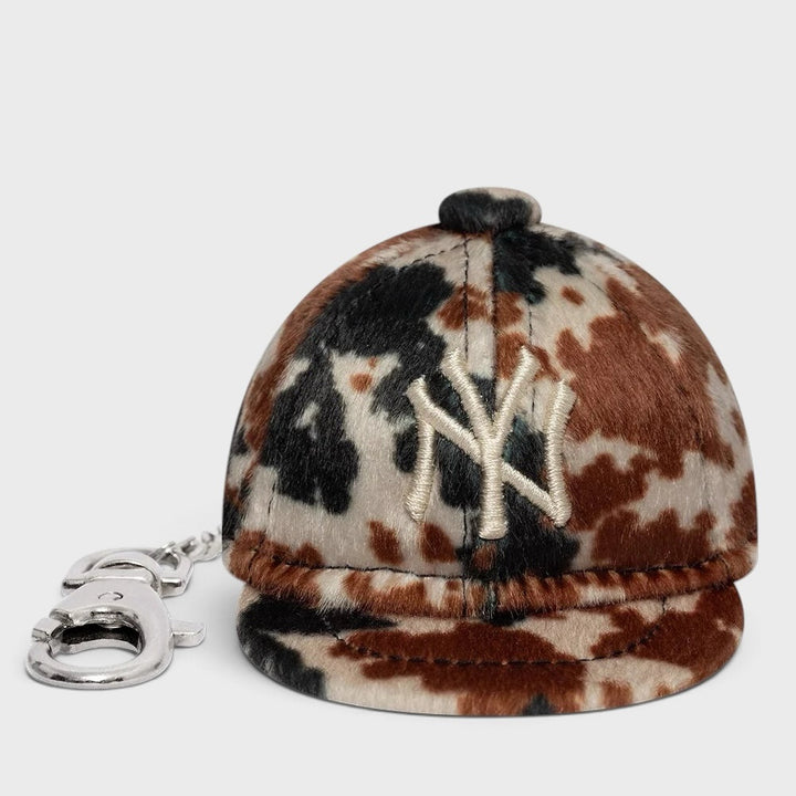 New Era MLB Animal Mini Cap Key Chain NY Yankees brown
