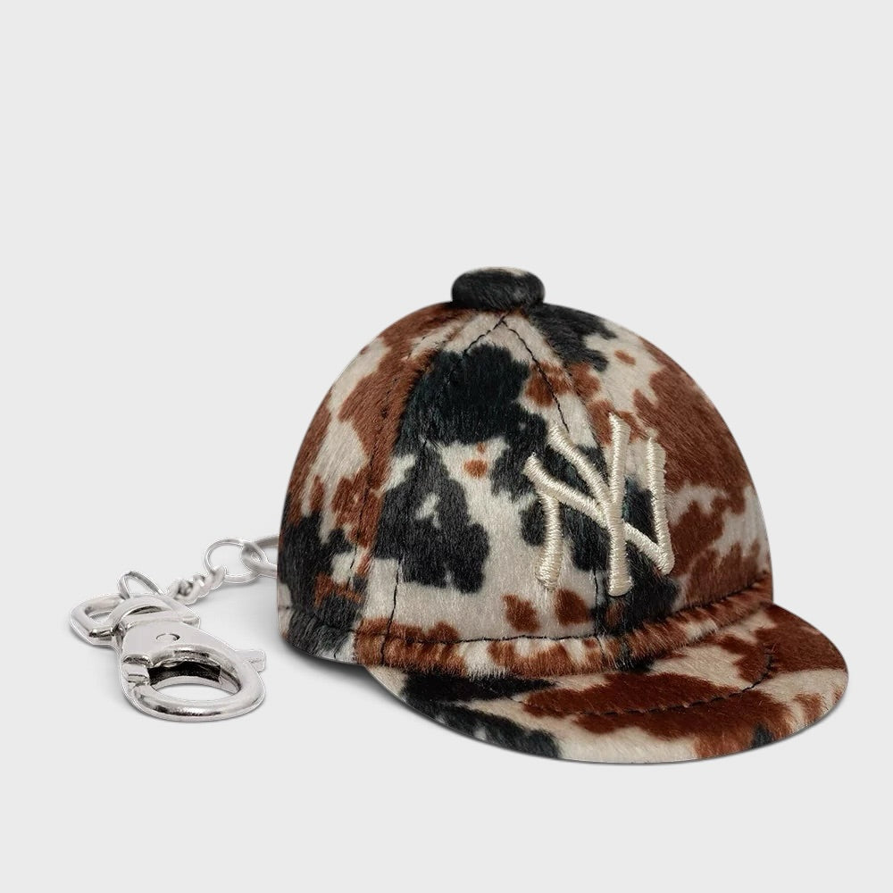New Era MLB Animal Mini Cap Key Chain NY Yankees brown