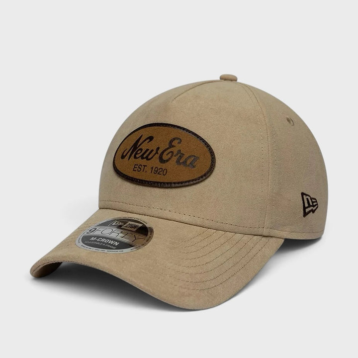 New Era Faux Suede 9Forty M-Crown A-Frame cap light beige