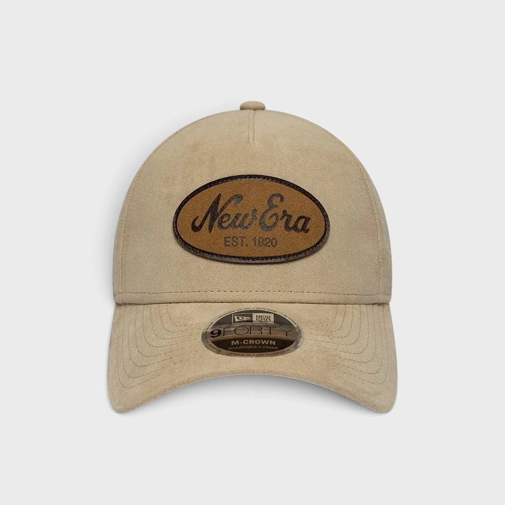 New Era Faux Suede 9Forty M-Crown A-Frame cap light beige