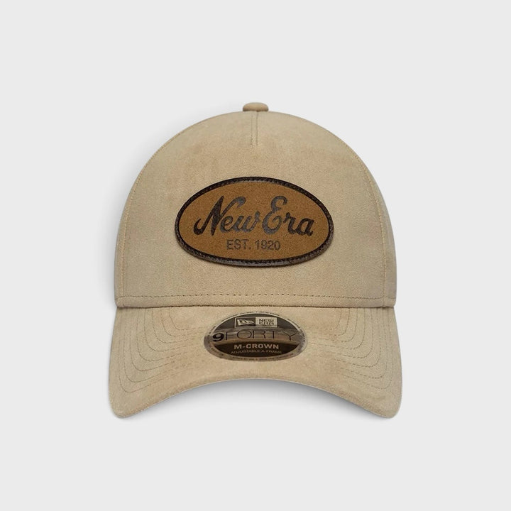 New Era Faux Suede 9Forty M-Crown A-Frame cap light beige