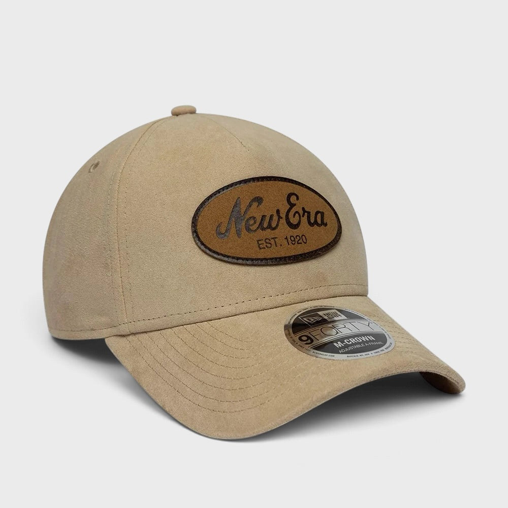 New Era Faux Suede 9Forty M-Crown A-Frame cap light beige