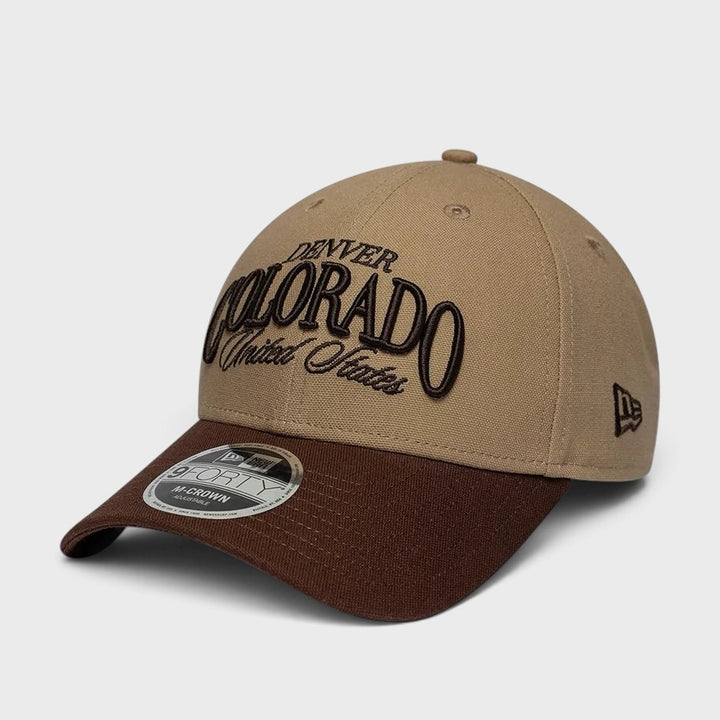 New Era Wordmark Colorado 9Forty M-Crown cap beige/brown