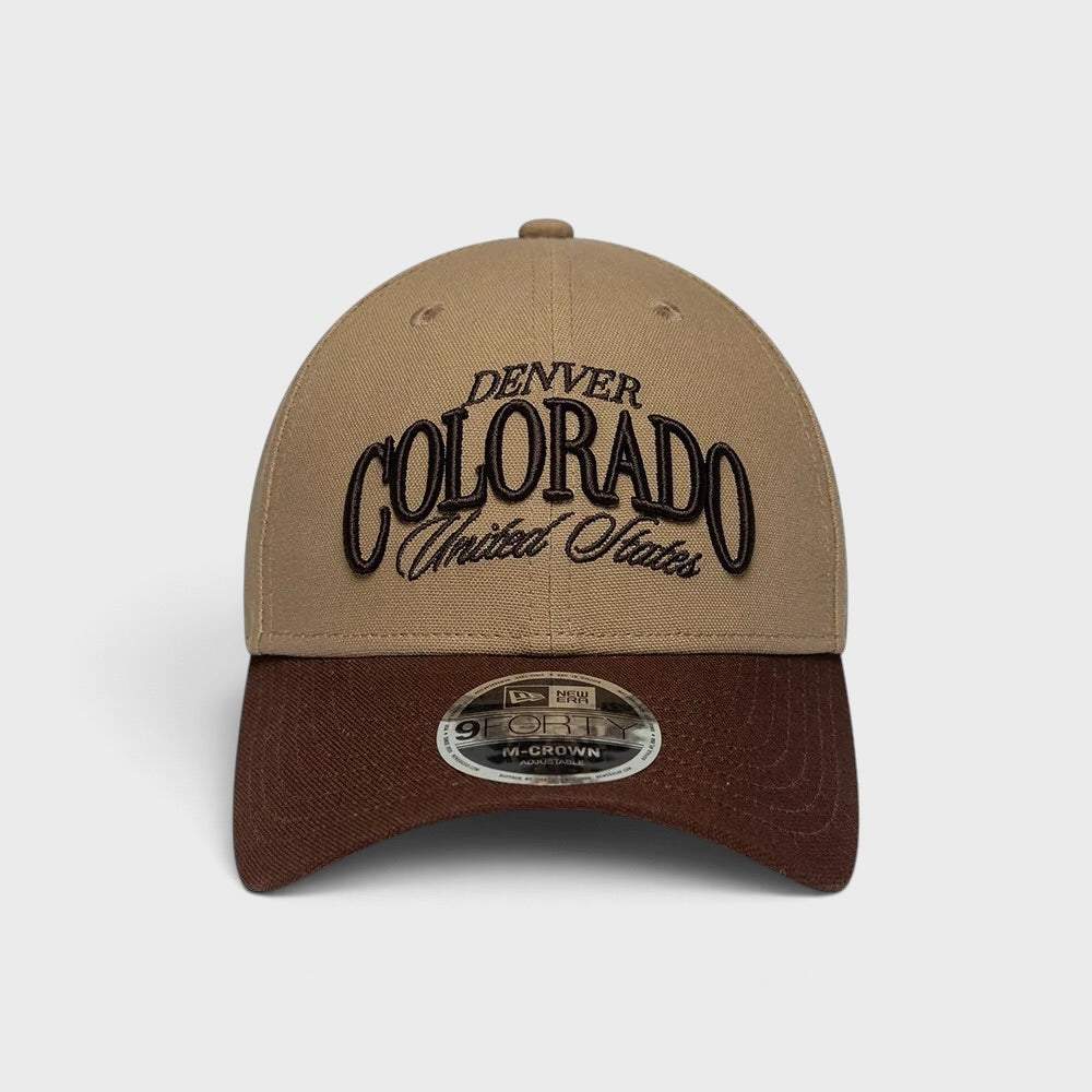 New Era Wordmark Colorado 9Forty M-Crown cap beige/brown
