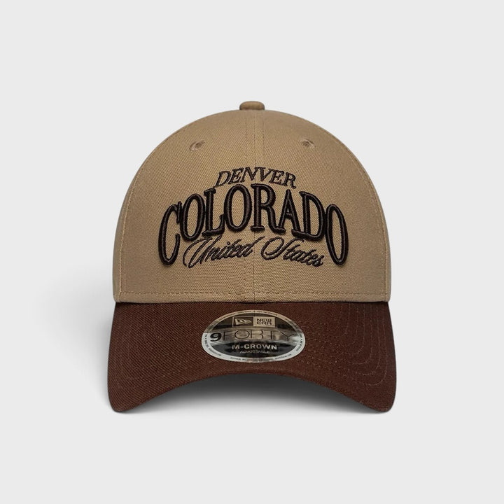 New Era Wordmark Colorado 9Forty M-Crown cap beige/brown