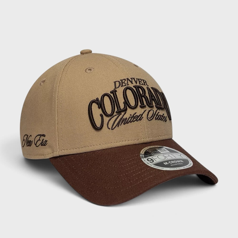 New Era Wordmark Colorado 9Forty M-Crown cap beige/brown