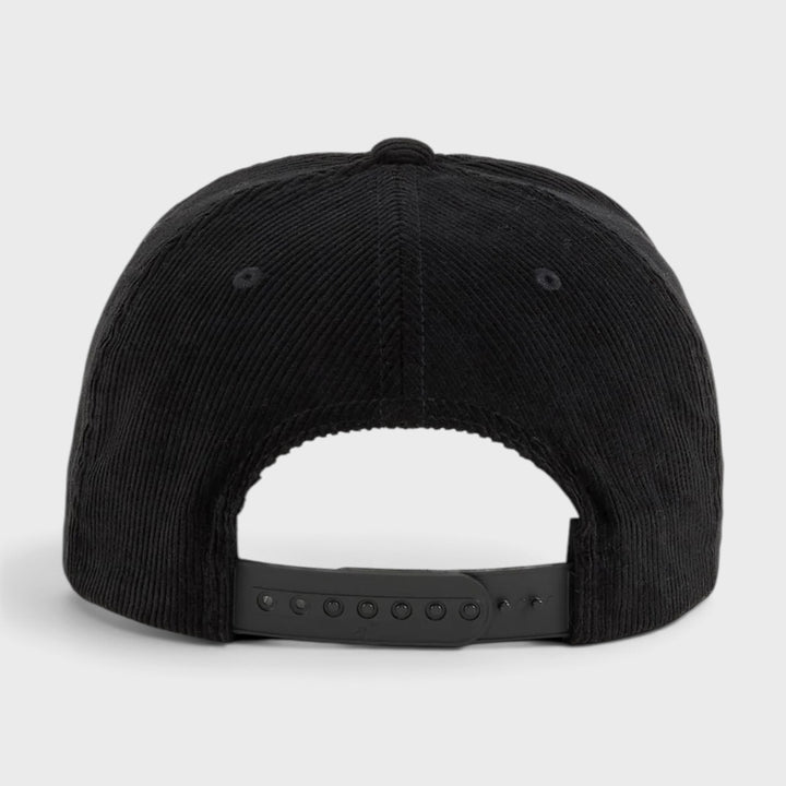 The Classics Yupoong Unstructured Corduroy Snapback with Braid Rope black - Shop-Tetuan