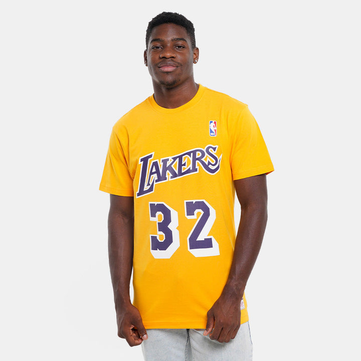 Mitchell &amp; Ness NBA N&amp;N tee LA Lakers Magic Johnson yellow - Shop-Tetuan