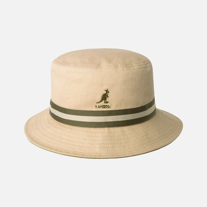 Kangol Stripe Lahinch bucket hat beige