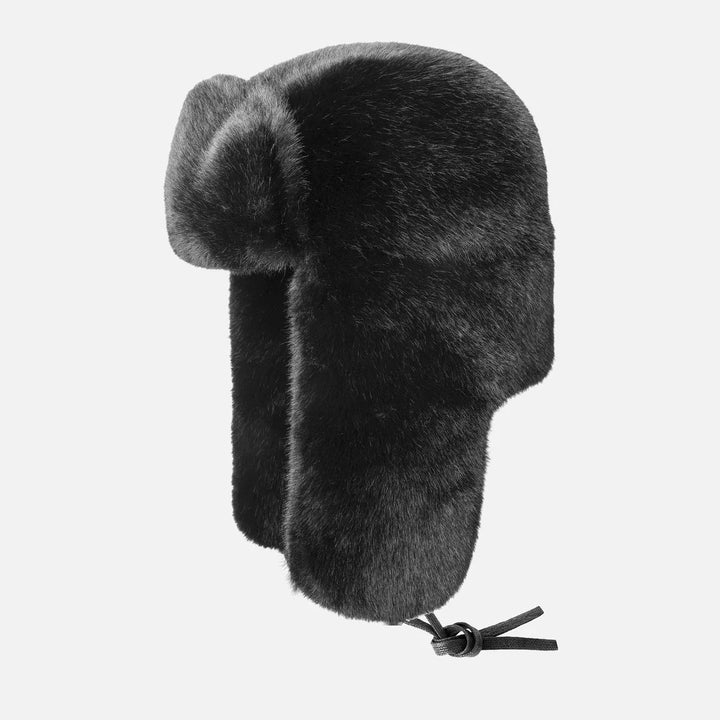 Kangol Faux Fur Trapper black