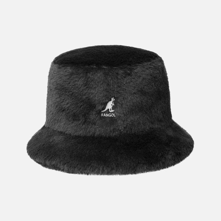 Kangol Faux Fur Bucket solid black