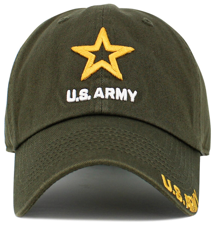 KB Ethos Army Washed Cotton Baseball Cap olive - Shop-Tetuan