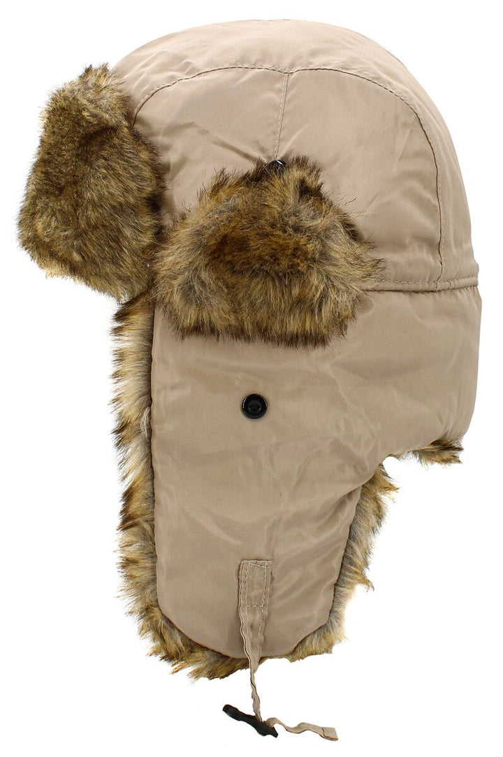 KB Ethos Solid Trapper hat khaki - Shop-Tetuan