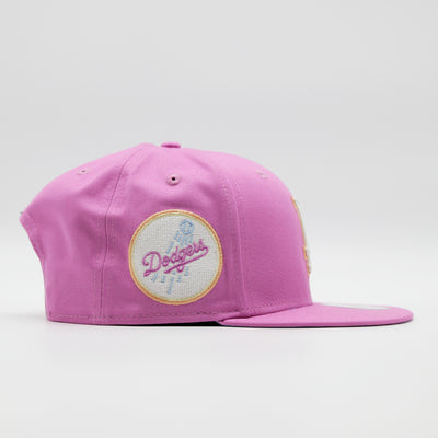 New Era Pastel Patch 9Fifty LA Dodgers baby pink - Shop-Tetuan