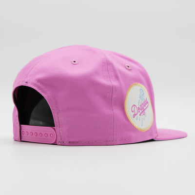 New Era Pastel Patch 9Fifty LA Dodgers baby pink - Shop-Tetuan