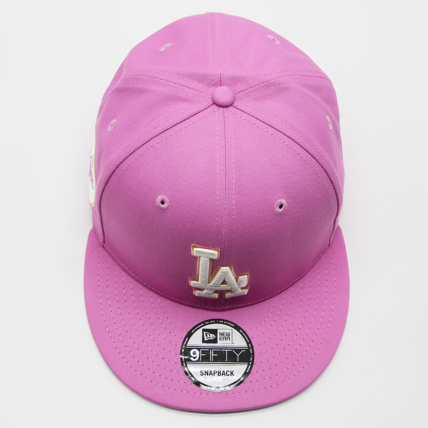 New Era Pastel Patch 9Fifty LA Dodgers baby pink - Shop-Tetuan