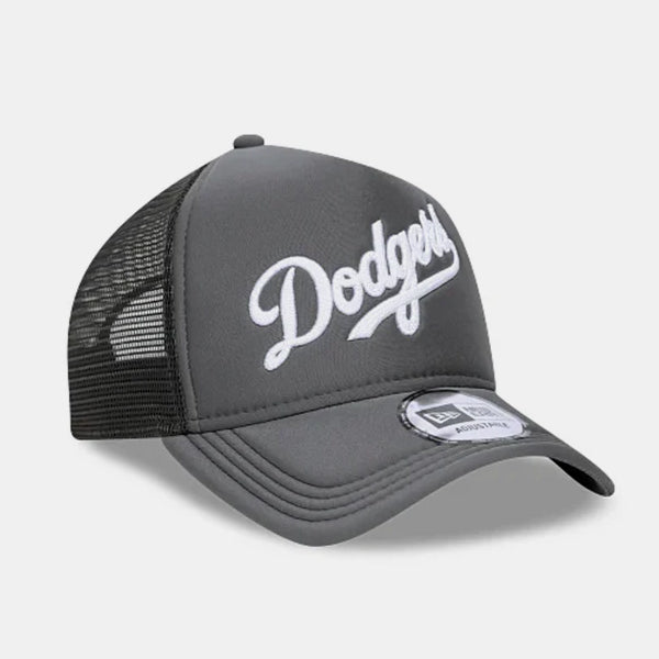 New Era MLB Script 9Forty A-Frame Trucker LA Dodgers charcoal - Shop-Tetuan