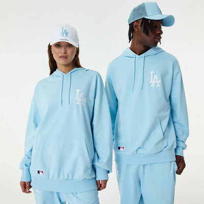 New Era League Essential Blue Oversized Pullover Hoodie LA Dodgers lt. blue