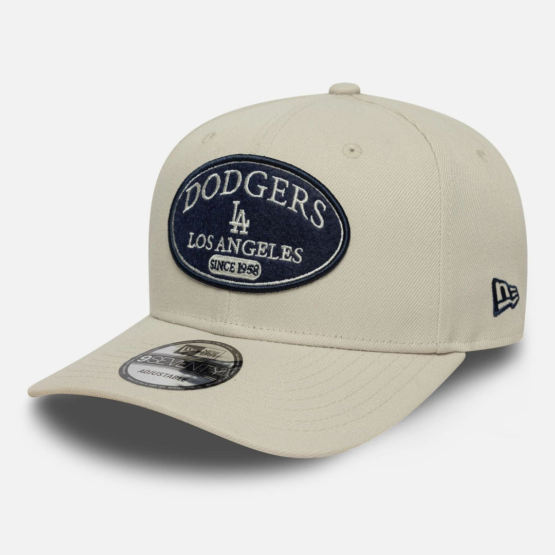 New Era MLB Patch 9Seventy Stretch-Snap Adjustable Cap LA Dodgers cream - Shop-Tetuan