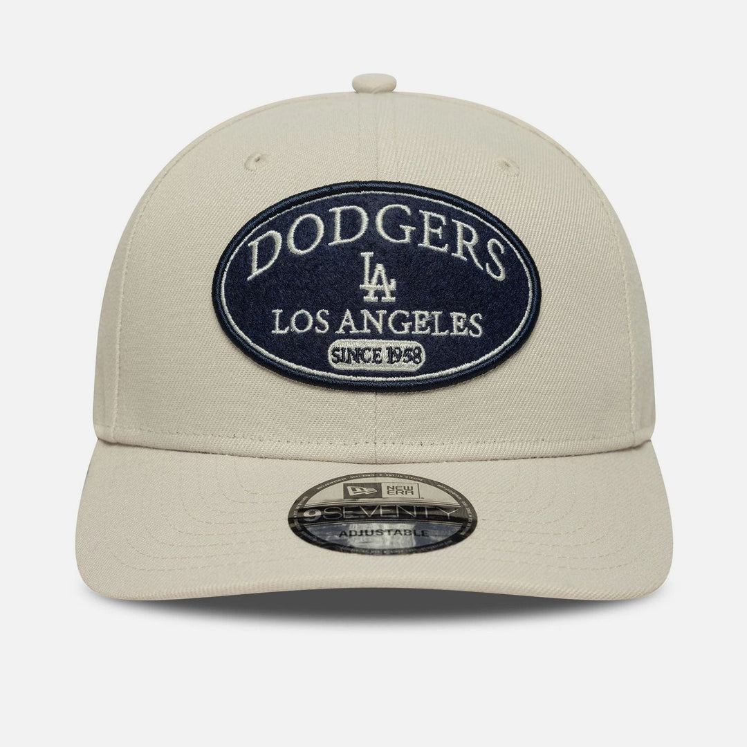 New Era MLB Patch 9Seventy Stretch-Snap Adjustable Cap LA Dodgers cream - Shop-Tetuan