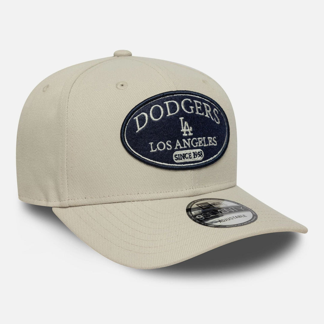 New Era MLB Patch 9Seventy Stretch-Snap Adjustable Cap LA Dodgers cream - Shop-Tetuan