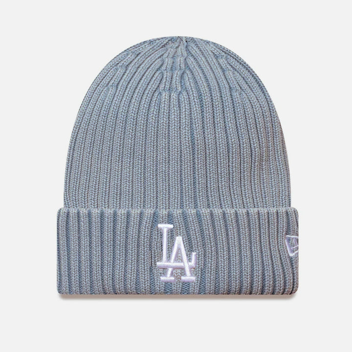 New Era MLB Washed Cuff Knit Beanie LA Dodgers pastel blue - Shop-Tetuan