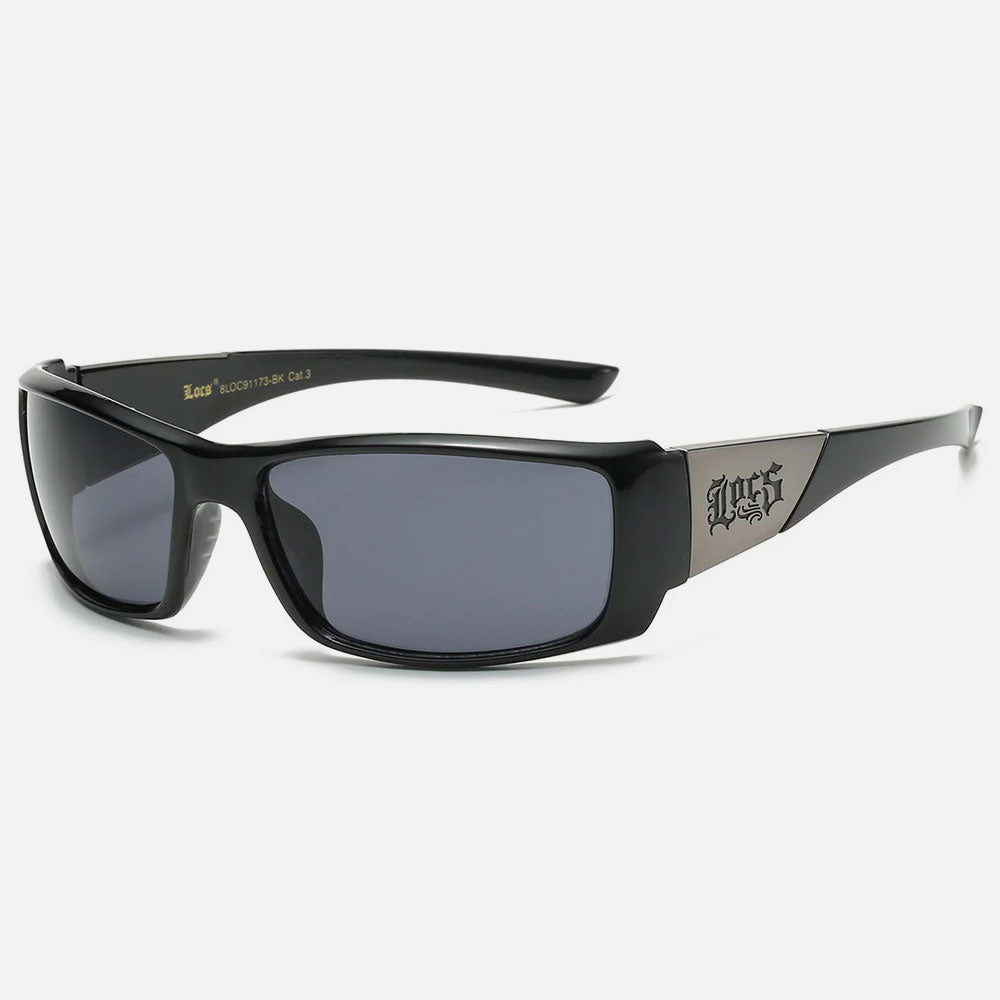Locs Wrap Around Sunglasses black - Shop-Tetuan