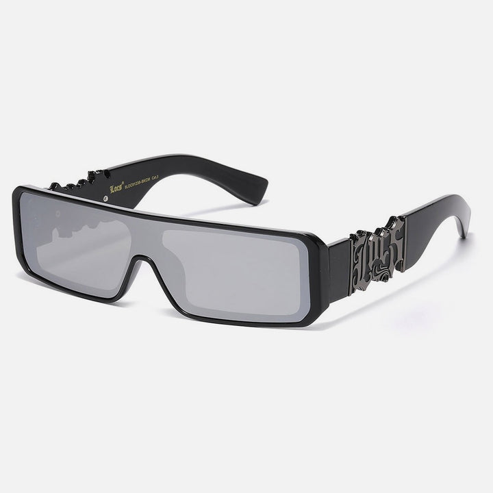 Locs Rectangle Sunglasses black/mirror - Shop-Tetuan