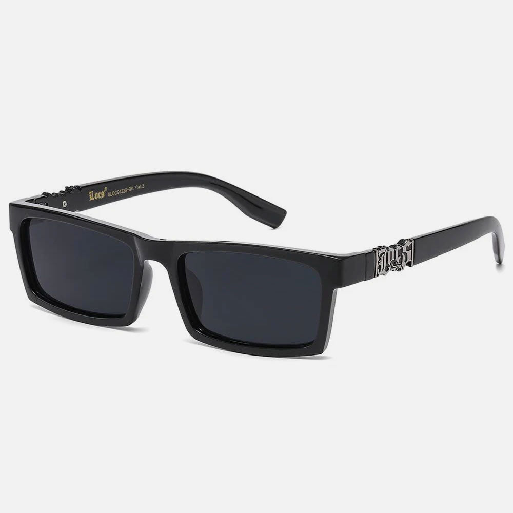 Locs West Coast Rectangle Sunglasses black/silver