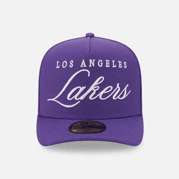 New Era 2025 Draft 59Fifty A-Frame LA Lakers purple