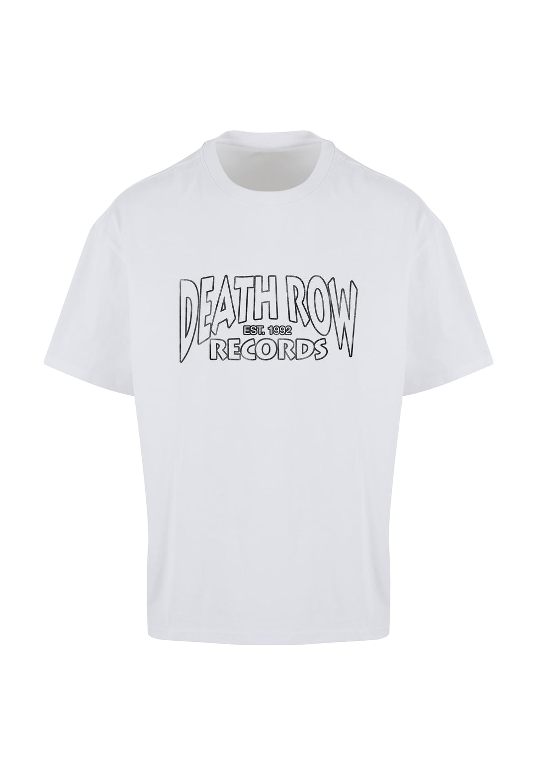 Merchcode Deathrow Records Logo Loose Tee white
