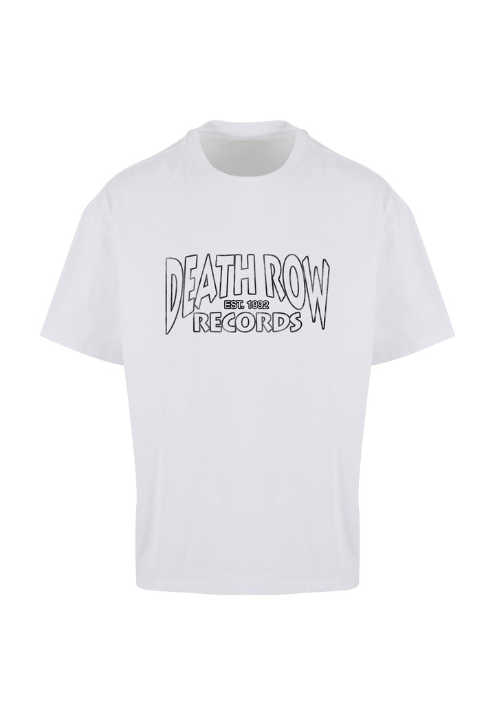 Merchcode Deathrow Records Logo Loose Tee white